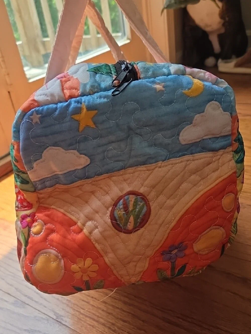 Stay Wild Quilted Multicolor Travel Duffel Bag - Picture 2 of 5